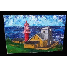 "Lighthouse at Pointe a la Renommee in Gaspesie"