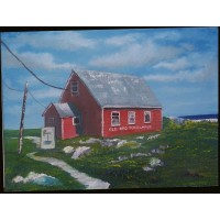 "Old Red Schoolhouse, Peggy's Cove"